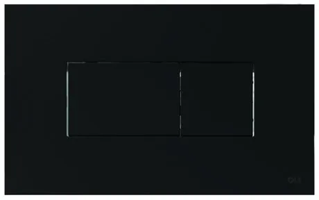 картинка Смывная клавиша OLI Karisma Soft touch черный 641015 от магазина Сантехстрой