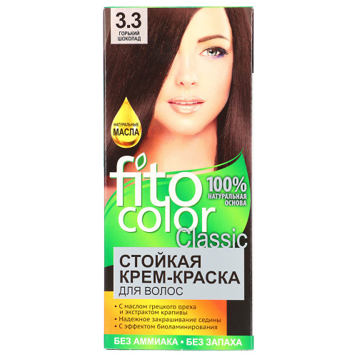 картинка Краска для волос FITO COLOR Classic, 115 мл, тон 3.3 горький шоколад от магазина Сантехстрой