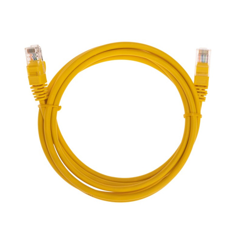 картинка Патч-корд U/UTP,  CAT 5e,  RJ45-RJ45, 26AWG, LSZH,  желтый,  2м REXANT от магазина Сантехстрой
