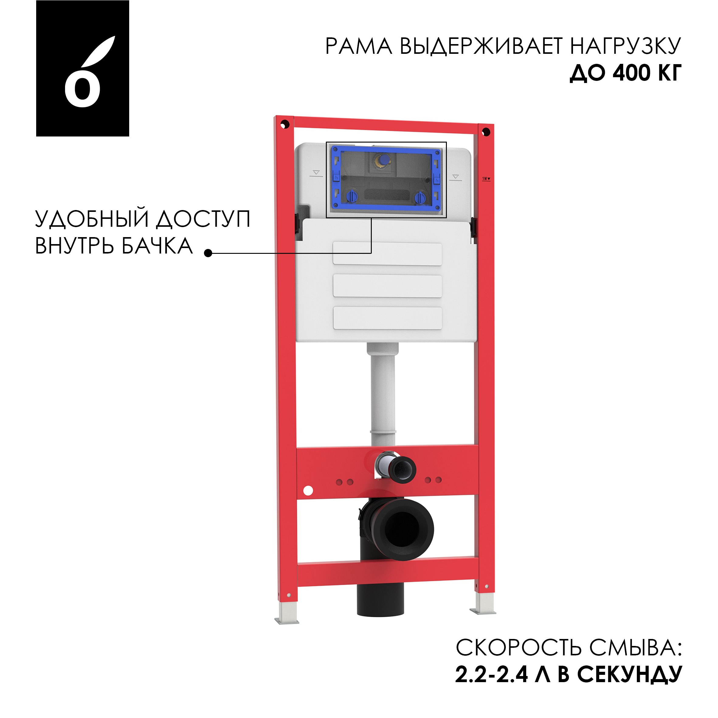 картинка Инсталляция для унитаза - Oliveeka от магазина Сантехстрой