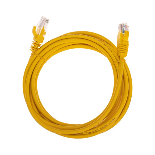 картинка Патч-корд U/UTP,  CAT 5e,  RJ45-RJ45, 26AWG, LSZH,  желтый,  3м REXANT от магазина Сантехстрой