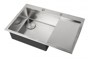 картинка Кухонная мойка из нержавейки ZORG LUX 7851-L INOX с накладкой от магазина Сантехстрой