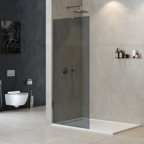 картинка Душевая перегородка универсальная LIBERTA-L-1-TB-90-GR-Cr от магазина Сантехстрой