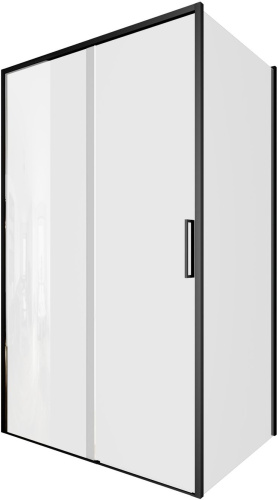 картинка Душевой уголок Aquanet Pleasure Evo 120x80 AE65-120x80-BT профиль черный, прозрачное стекло от магазина Сантехстрой