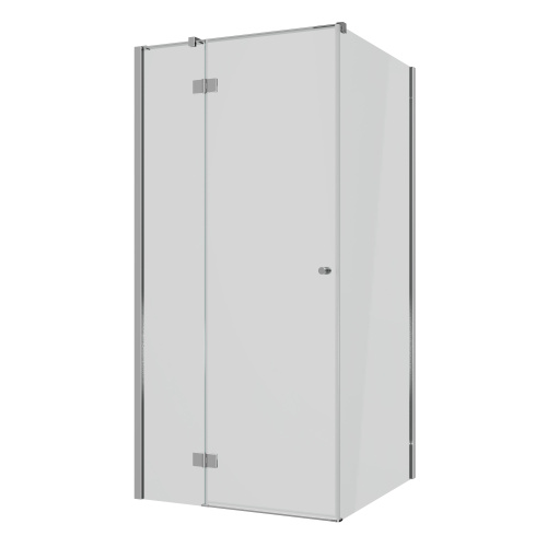 картинка Душевое ограждение Ambassador Diamond 12011106L (100х100х200) квадрат,хром,стекло прозрачное,распашная-складная,1 место от магазина Сантехстрой