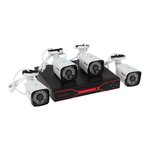 картинка Комплект видеонаблюдения REXANT 4 наружные камеры AHD/2.0 Full HD от магазина Сантехстрой
