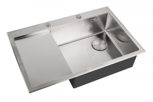 картинка Кухонная мойка из нержавейки ZORG LUX 7851-R INOX с накладкой от магазина Сантехстрой