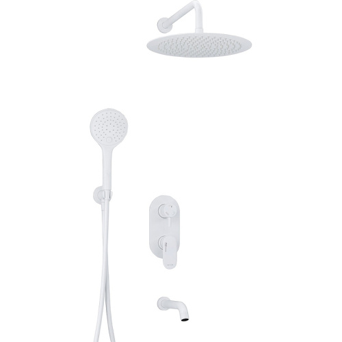 картинка А85161 Встраиваемый комплект для ванны с верхней душевой насадкой, лейкой и изливом от магазина Сантехстрой