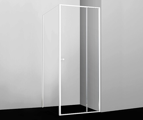 картинка Душевой уголок WasserKRAFT Rhin 100x100 44S19 профиль Белый стекло прозрачное от магазина Сантехстрой