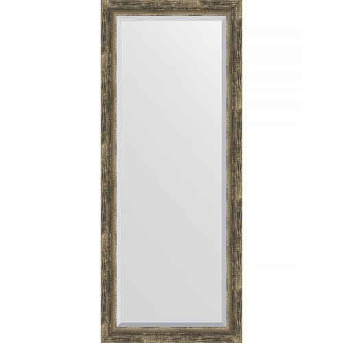 картинка Зеркало Evoform Exclusive 153х63 BY 3564 с фацетом в багетной раме - Старое дерево с плетением 70 мм от магазина Сантехстрой