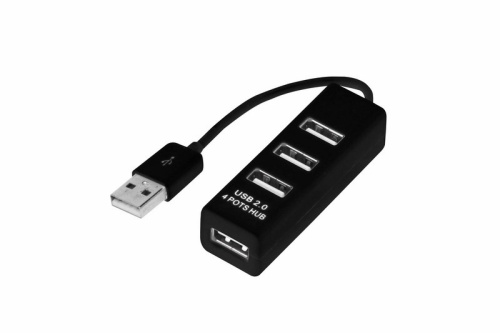 картинка Разветвитель USB на 4 порта черный REXANT от магазина Сантехстрой