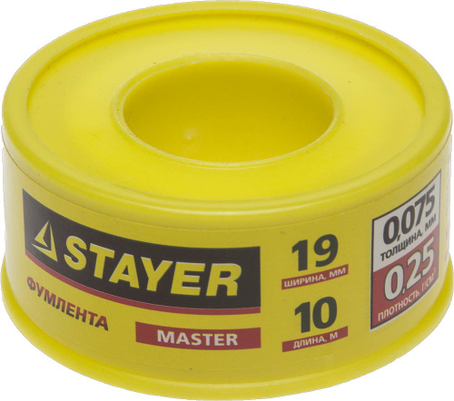 картинка Фумлента STAYER ″MASTER″, плотность 0,25 г/см3, 0,075ммх19ммх10м от магазина Сантехстрой