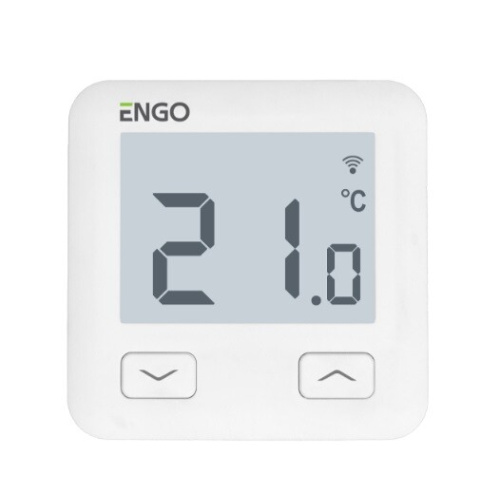 картинка Терморегулятор, ENGO,проводной, программируемый, встраиваемый, с возможностью подключения выносного датчика, с возможностью подключения к WI-FI, белый от магазина Сантехстрой