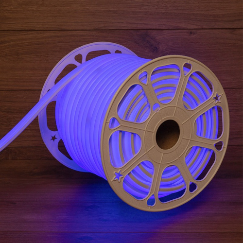 картинка Гибкий неон LED SMD,  форма – D,  16х16 мм,  синий,  144 LED/м,  бухта 50 м от магазина Сантехстрой
