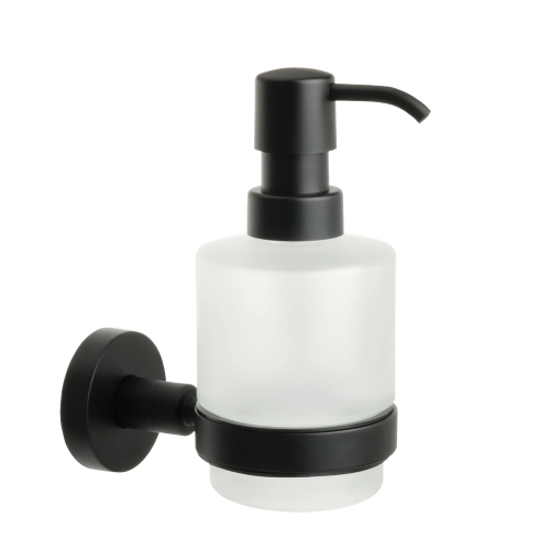 картинка Дозатор жидкого мыла черный Fixsen Comfort  Black (FX-86012) от магазина Сантехстрой