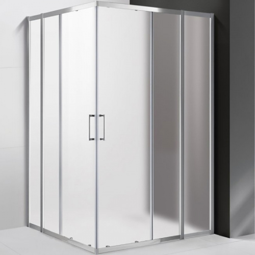 картинка Душевой уголок Cezares Molveno AH-22 130х120 MOLVENO-AH-22-130/120-P-Cr профиль Хром стекло рифленое от магазина Сантехстрой