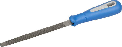 картинка ЗУБР Профессионал трёхгранный напильник для заточки ножовок, двухкомпонентная рукоятка, 150 мм от магазина Сантехстрой