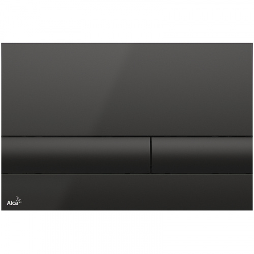 картинка Клавиша смыва Alcadrain Basic M1718 Черная от магазина Сантехстрой