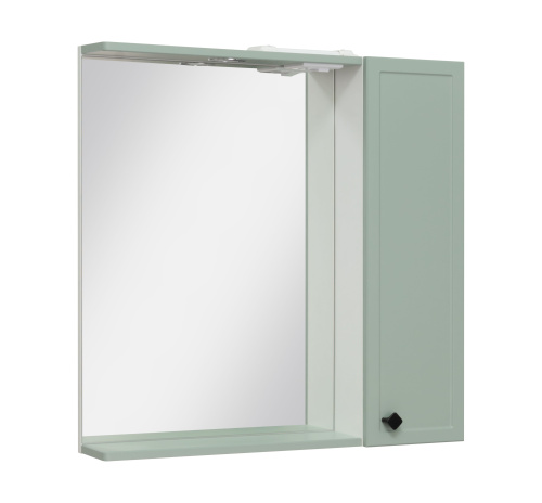 картинка Зеркальный шкаф Runo правый мята Римини 75 (00-00001279) от магазина Сантехстрой