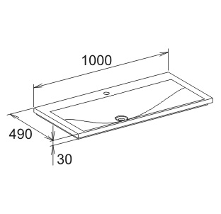 картинка Мебельная раковина Keuco Royal Reflex 34071311001 100 см от магазина Сантехстрой