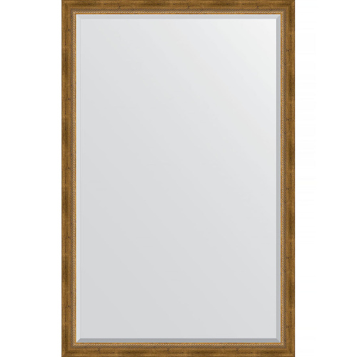 картинка Зеркало Evoform Exclusive 173х113 BY 3614 с фацетом в багетной раме - Состаренная бронза с плетением 70 мм от магазина Сантехстрой
