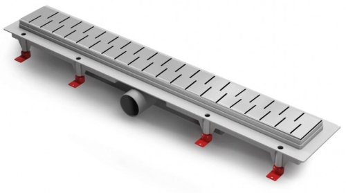 картинка Водоотводящий пластиковый желоб AZARIO D40 (боковой слив) с решеткой Medium 850 мм от магазина Сантехстрой
