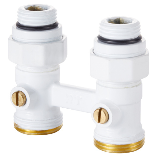 картинка Узел нижнего подключения Royal Thermo прямой 1/2quot;х3/4quot; EK (белый) от магазина Сантехстрой