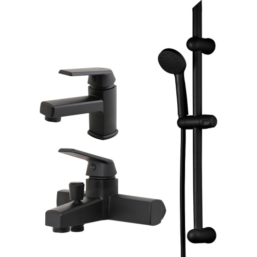 картинка Комплект смесителей Orange OneLife P02-511B Черный матовый от магазина Сантехстрой