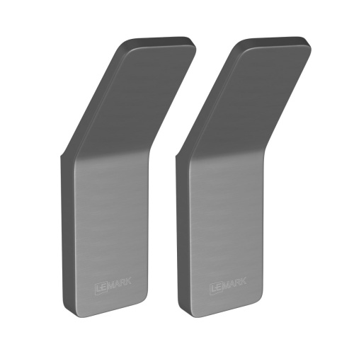 картинка Крючок одинарный Lemark SMOOTH LINE для полотенец и халатов, графит (9716003) от магазина Сантехстрой