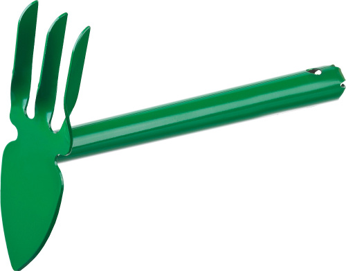картинка Мотыга-рыхлитель, РОСТОК 421423, с металлической ручкой, ″лепесток+3 зуба″ прямая, ширина рабочей части - 60мм от магазина Сантехстрой