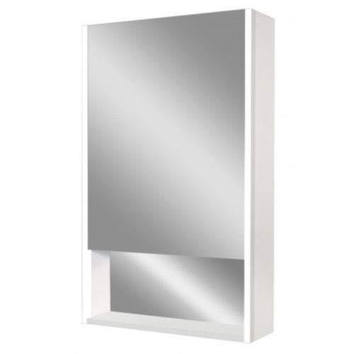 картинка Зеркало-шкаф Art&Max Foggia 60 AM-Fog-600-800-1D-L-DS-F-White левый белый от магазина Сантехстрой