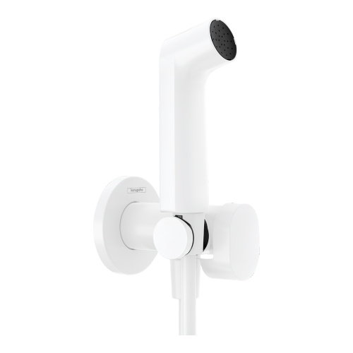 картинка HG Bidette E Гигиенический душ со смесителем,   держатель, цвет белый матовый(без внутренней части 29235180) от магазина Сантехстрой