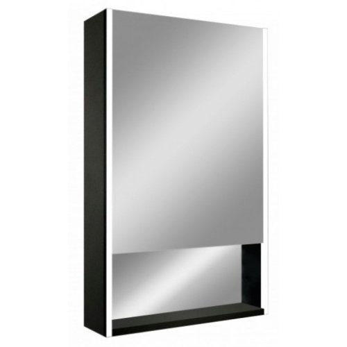 картинка Зеркало-шкаф Art&Max Foggia 50 AM-Fog-500-800-1D-R-DS-F-Nero правый черный от магазина Сантехстрой