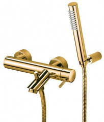 изображение смеситель для ванны paffoni lig023hg золото