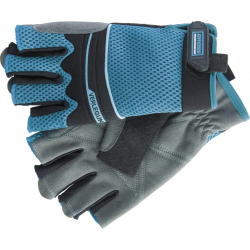 картинка Перчатки комбинированные облегченные, открытые пальцы, AKTIV, L Gross от магазина Сантехстрой