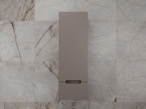 картинка Колонна подвесная "Матис" 36 см, 1 ящик, тауп темный, PLUS, ЭМАЛЬ от магазина Сантехстрой