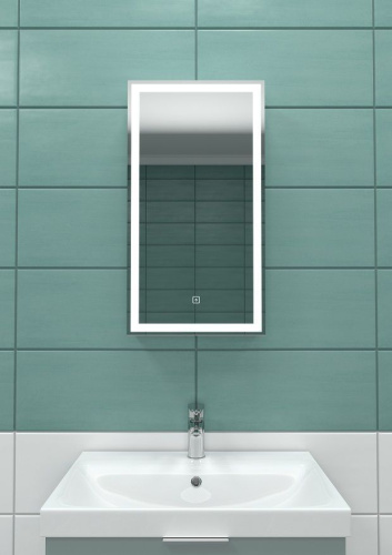 картинка Зеркало-шкаф с подсветкой ART&MAX TECHNO AM-Tec-350-650-1D-R-DS-F от магазина Сантехстрой