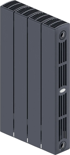 картинка Радиатор биметаллический Rifar SUPReMO 500 4 секции, нижнее левое подключение, титан от магазина Сантехстрой