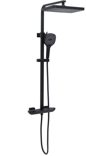 картинка Душевая стойка Allen Brau Infinity 5.21030-31 черный матовый от магазина Сантехстрой