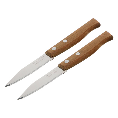картинка Tramontina Tradicional Нож кухонный с зубцами 8см, блистер, цена за 2шт., 22270/203 от магазина Сантехстрой