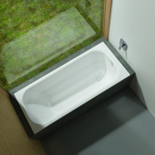 картинка BETTE Form 2020 Ванна 1500х700х420 мм, с шумоизоляцией,  BetteАнтислип Sense, цвет белый (для стандартного слива-перелива) от магазина Сантехстрой