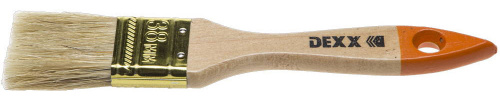картинка Кисть флейцевая DEXX, деревянная ручка, натуральная щетина, индивидуальная упаковка, 38мм от магазина Сантехстрой