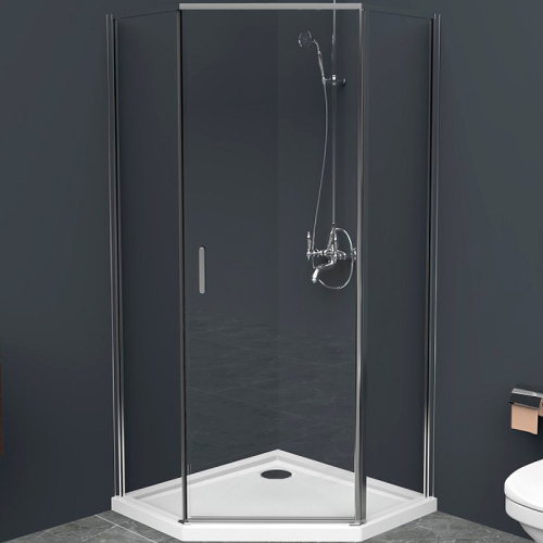 картинка Душевой уголок BelBagno Uno 90х90 UNO-195-P-1-90-C-Cr профиль Хром стекло прозрачное от магазина Сантехстрой