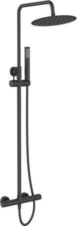 картинка Душевая система 250 мм BelBagno Uno UNO-DOCM-NERO от магазина Сантехстрой