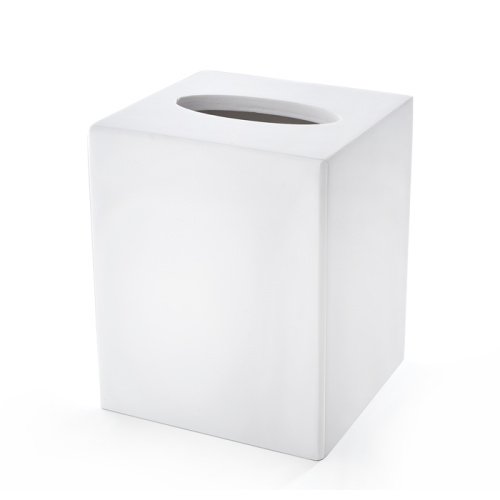 картинка 3SC Mood White Контейнер для бумажных салфеток, 12х12х14 см, квадратный, настольный, цвет: белый матовый (ПО ЗАПРОСУ) от магазина Сантехстрой