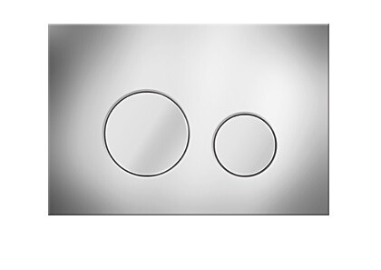 картинка Клавиша смыва, Elsen, E11, с круглыми кнопками, для унитаза, шгв 220*13*150, цвет-хром от магазина Сантехстрой