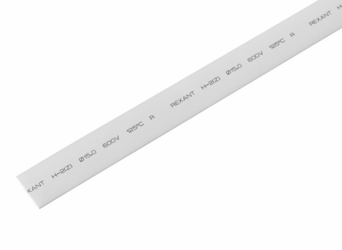 картинка Трубка термоусаживаемая ТУТ 15,0/7,5мм,  белая,  упаковка 50 шт.  по 1м,  PROconnect от магазина Сантехстрой