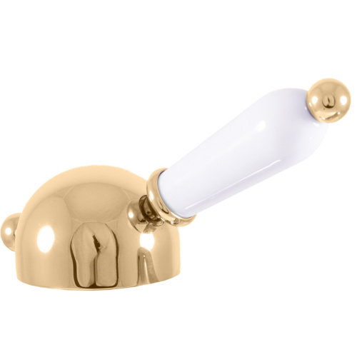 картинка KR3519Z LABE - Ручка для смесителя (серия 5) МЕТАЛЛ/КЕРАМИКА, ЦВЕТ ЗОЛОТО от магазина Сантехстрой