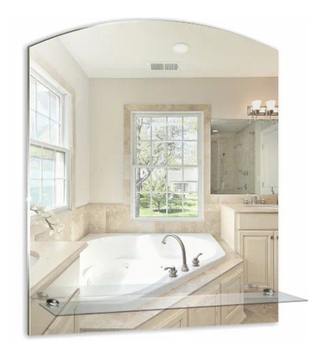 картинка Зеркало LORANTO Шанс-люкс 490х675, фацет, с полкой от магазина Сантехстрой