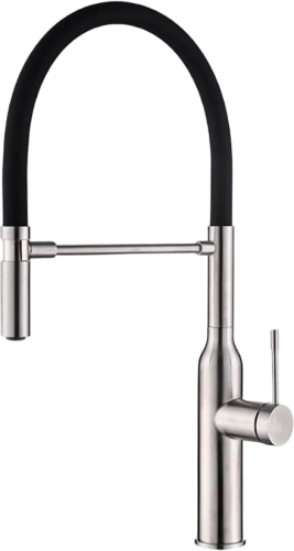 картинка смеситель для кухни zorg steel hummer sh 2022 inox хром